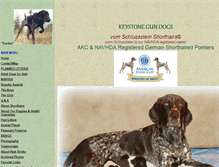Tablet Screenshot of keystonegundogs.com